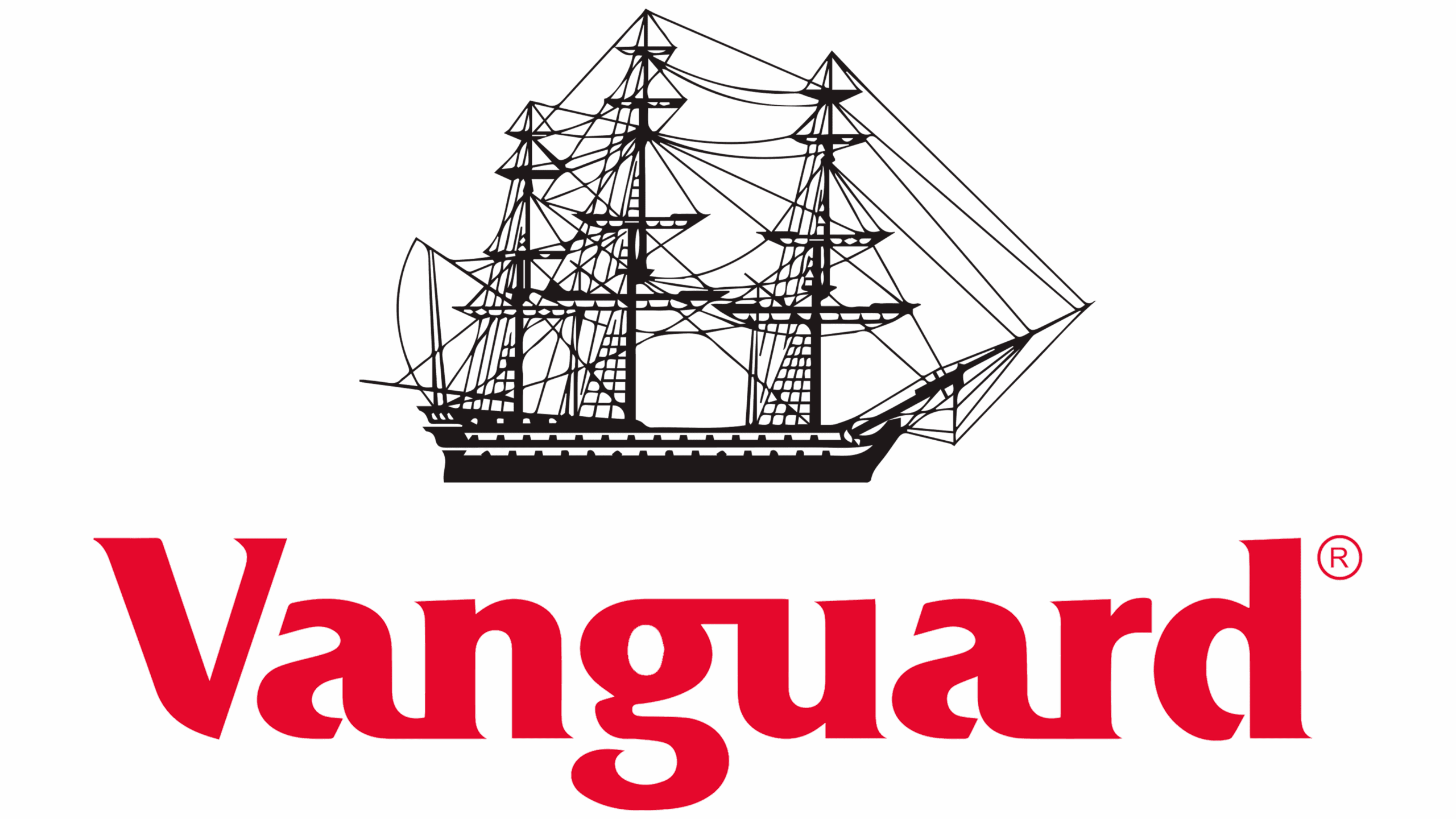 Vanguard Group emblem featuring a tall ship, representing the mutual fund giant known for low-cost index funds and ETFs, discussed in comparison with Dimensional Fund Advisors.